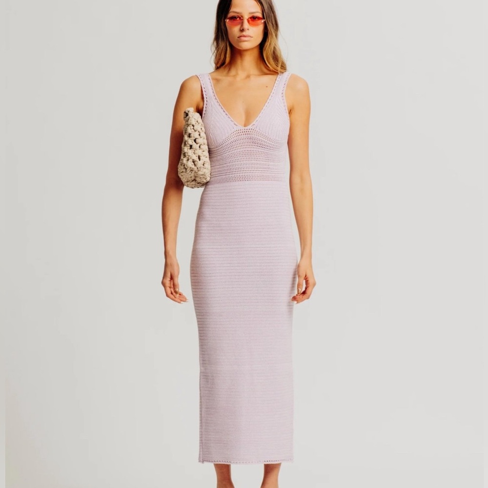 Purple torn by ronny cobo dress